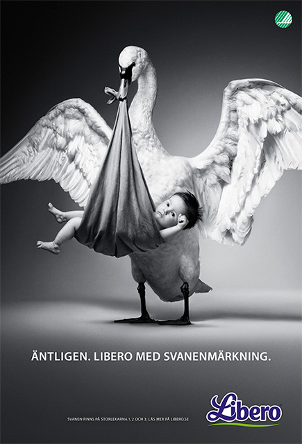 Libero the swan ad